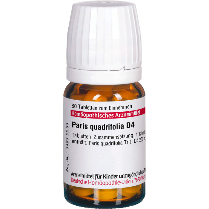 Paris quadrifolia D4 DHU Tabletten, 80 St. Tabletten