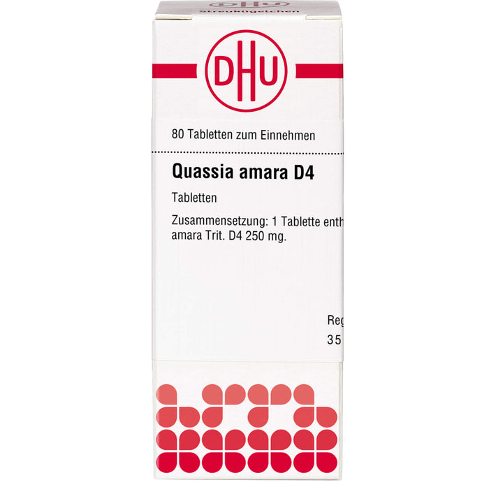 DHU Quassia D4 Tabletten, 80 St. Tabletten