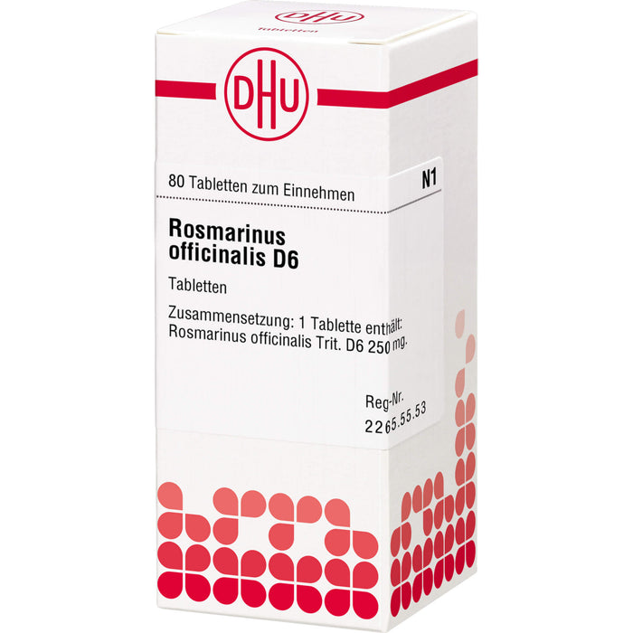 DHU Rosmarinus officinalis D6 Tabletten, 80 pc Tablettes