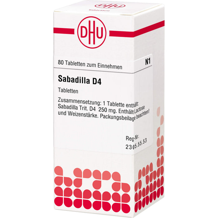 Sabadilla D4 DHU Tabletten, 80 St. Tabletten