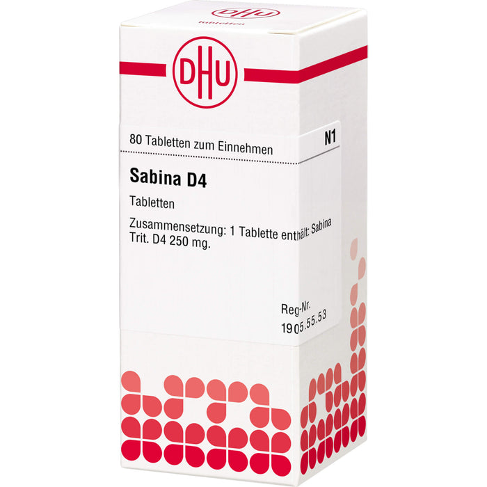 Sabina D4 DHU Tabletten, 80 St. Tabletten