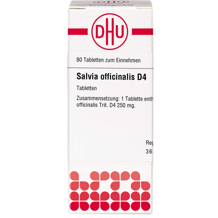 Salvia officinalis D4 DHU Tabletten, 80 St. Tabletten