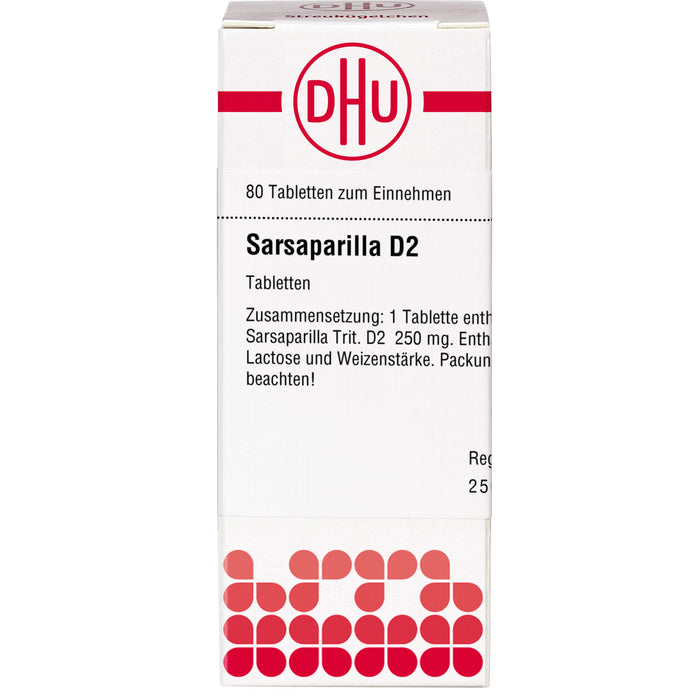 DHU Sarsaparilla D2 Tabletten, 80 St. Tabletten