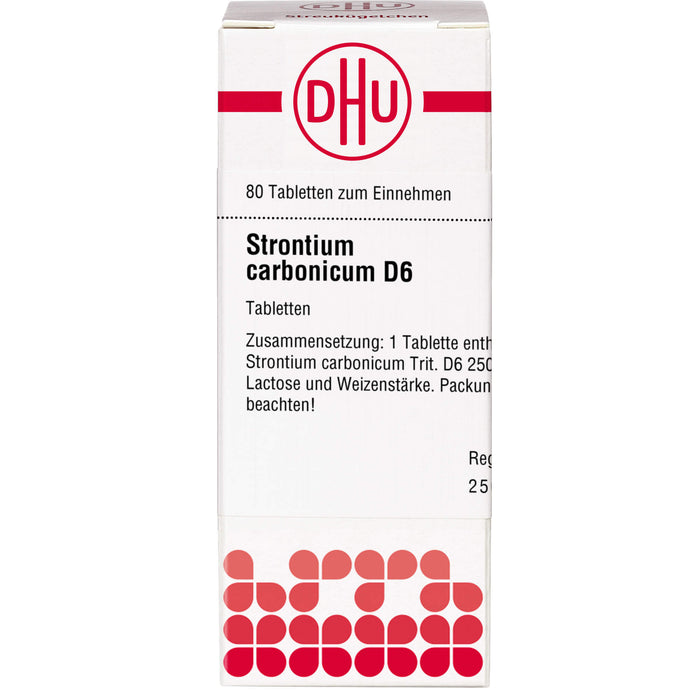 DHU Strontium carbonicum D6 Tabletten, 80 pc Tablettes