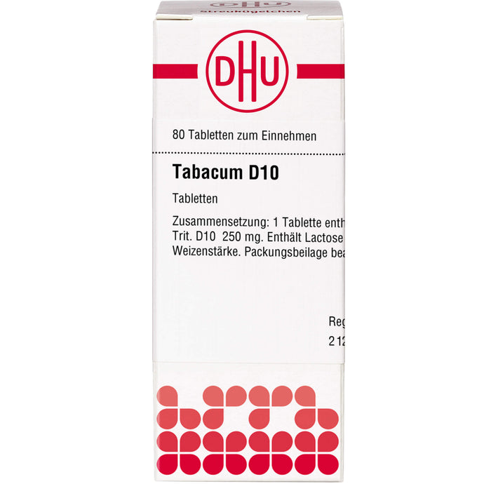 DHU Tabacum D10 Tabletten, 80 pc Tablettes