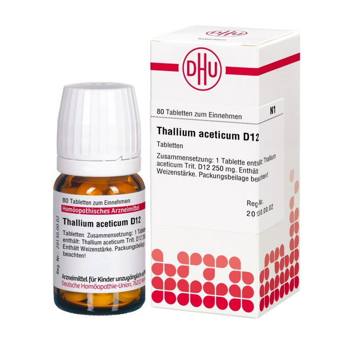 DHU Thallium aceticum D12 Tabletten, 80 St. Tabletten