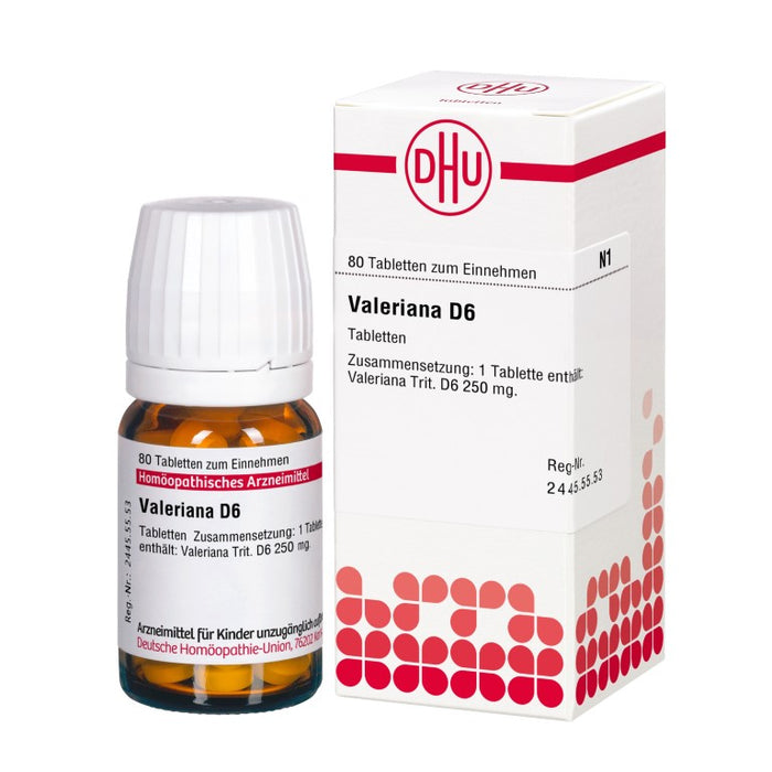 DHU Valeriana D6 Tabletten, 80 pc Tablettes