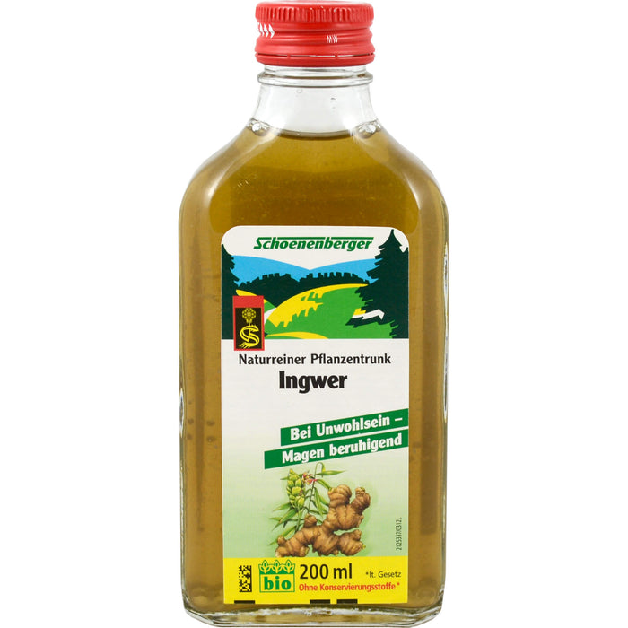 Schoenenberger Ingwer naturreiner Pflanzentrunk, 200 ml Solution