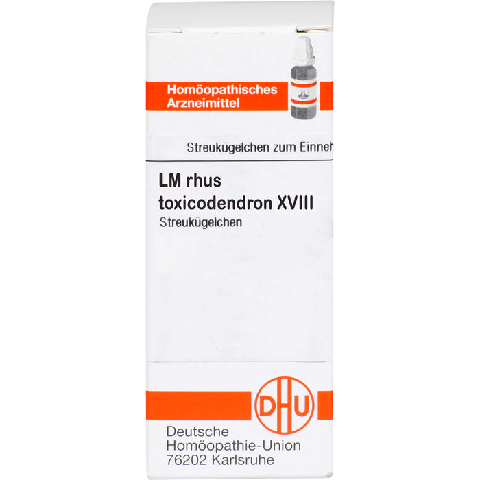 DHU Rhus toxicodendron LM XVIII Streukügelchen, 5 g Globuli