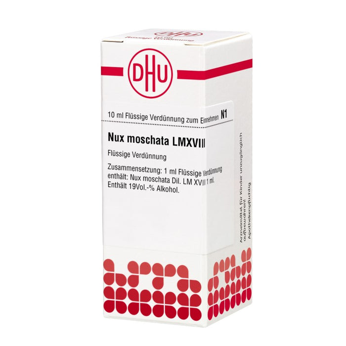 Nux moschata LM XVIII DHU Dilution, 10 ml Lösung