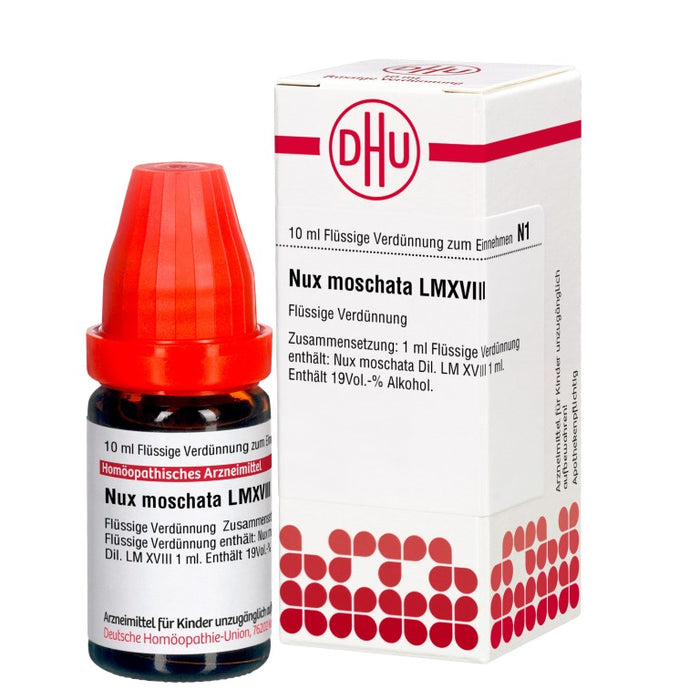 Nux moschata LM XVIII DHU Dilution, 10 ml Lösung