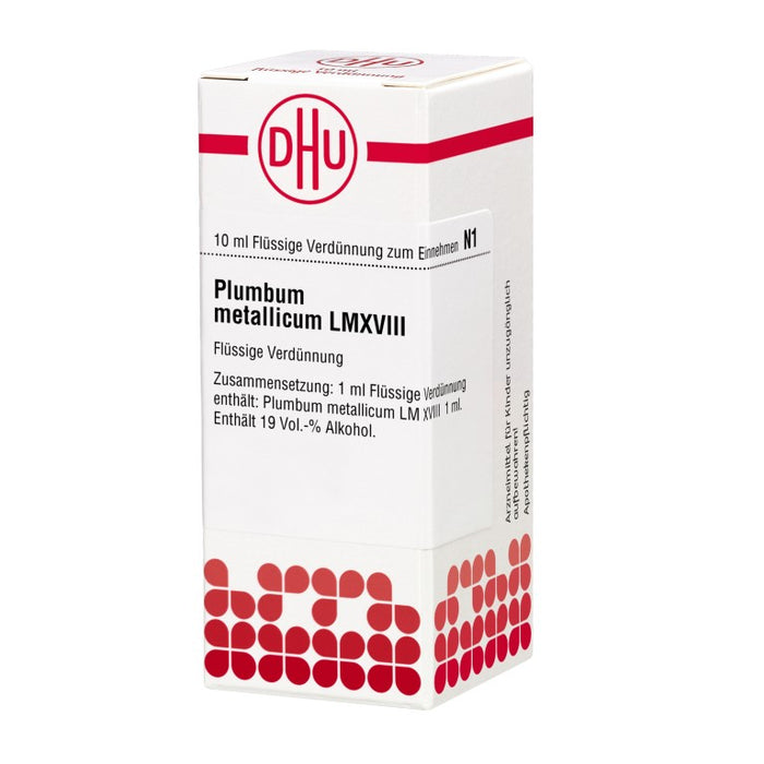 Plumbum metallicum LM XVIII DHU Dilution, 10 ml Lösung