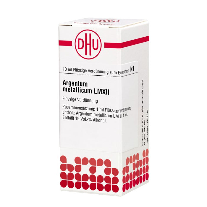 Argentum metallicum LM XII DHU Dilution, 10 ml Lösung