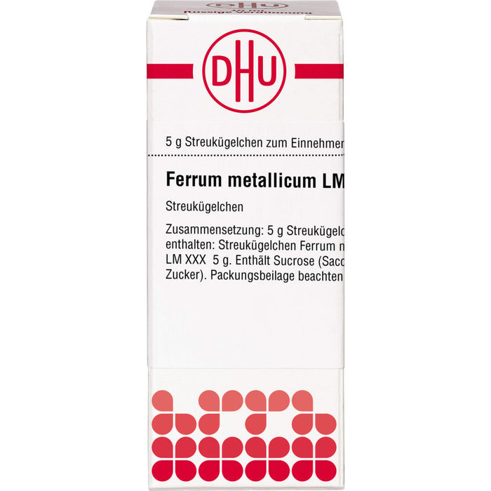 Ferrum metallicum LM XXX DHU Globuli, 5 g Globuli