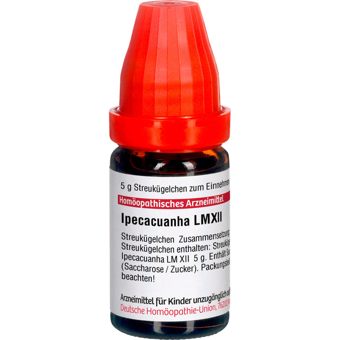 DHU Ipecacuanha LM XII Streukügelchen, 5 g Globules