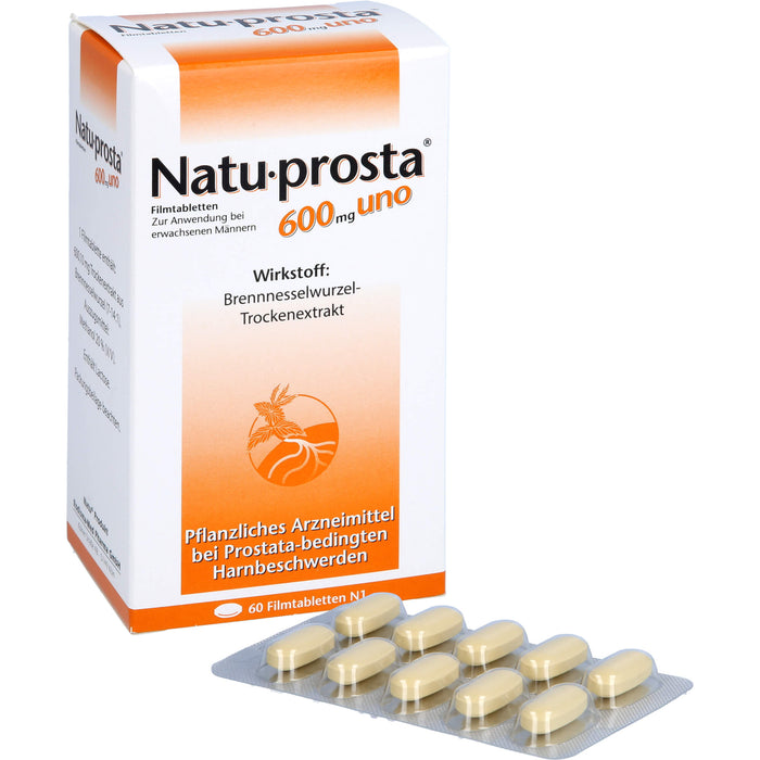 Natu-prosta 600 mg uno Filmtabletten bei Prostataerkrankungen, 60 St. Tabletten