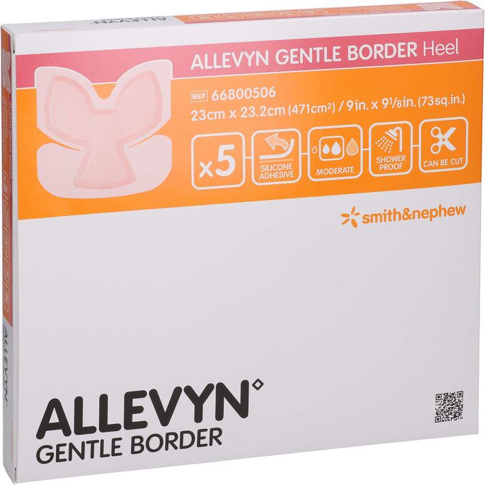 Allevyn Gentle Border Heel, 5 St VER