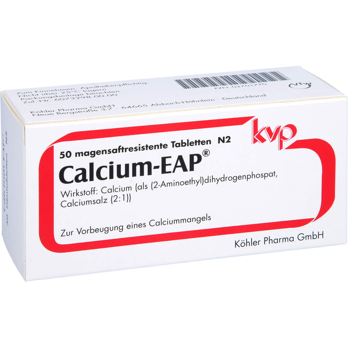 Calcium-EAP Filmtabletten zur Vorbeugung eines Calciummangels, 50 pcs. Tablets