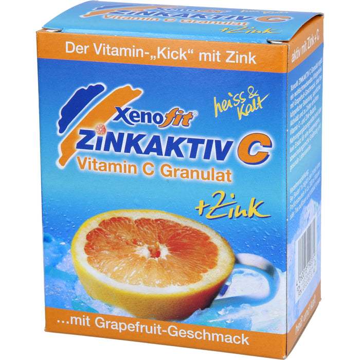 Xenofit Zinkaktiv C Vitamin C Granulat + Zink mit Grapefruit-Geschmack, 10 pc Sachets