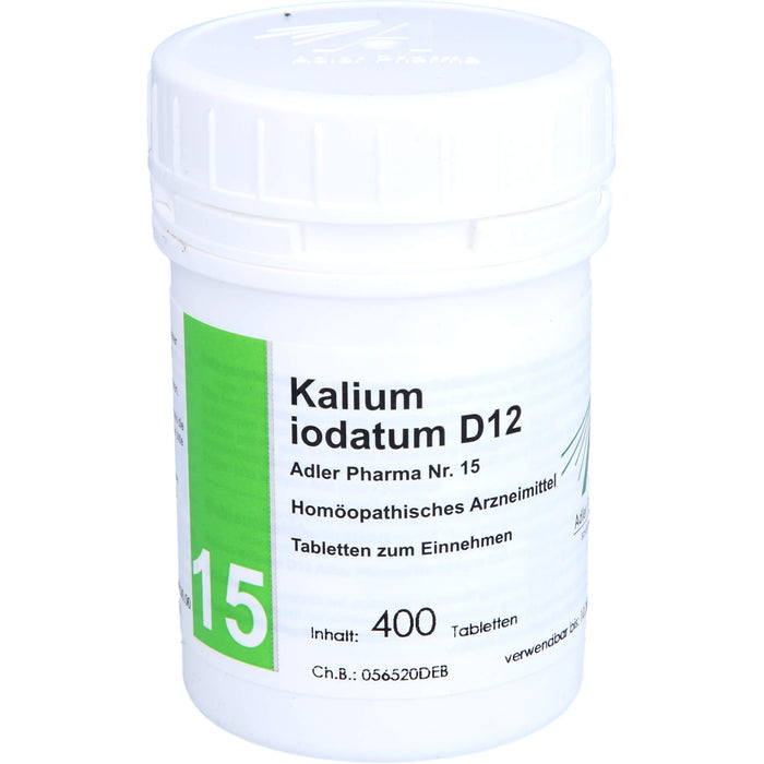 Kalium jodatum D12 Adler Pharma Nr. 15 Tabletten, 400 pcs. Tablets