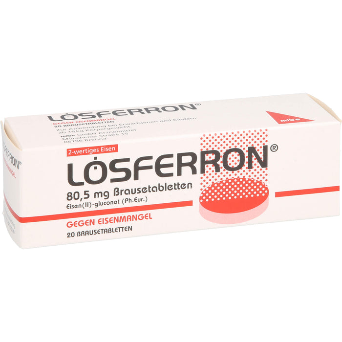 LOSFERRON Brausetabletten gegen Eisenmangel, 20 pcs. Tablets