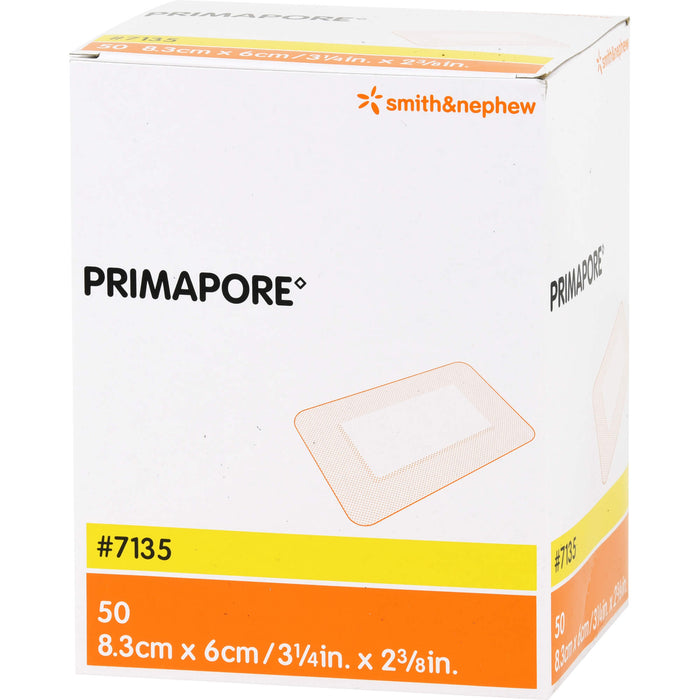 PRIMAPORE 8,3X6 WUNDVERB STERIL, 50 St VER