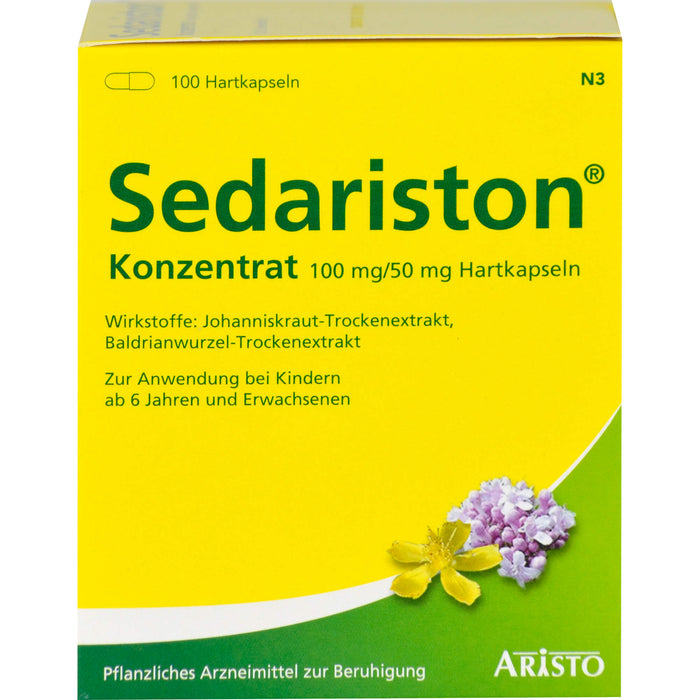 Sedariston Konzentrat Hartkapseln zur Beruhigung, 100 pcs. Capsules