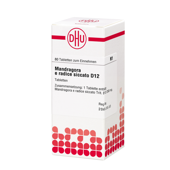 DHU Mandragora e radice siccato D12 Tabletten, 80 St. Tabletten