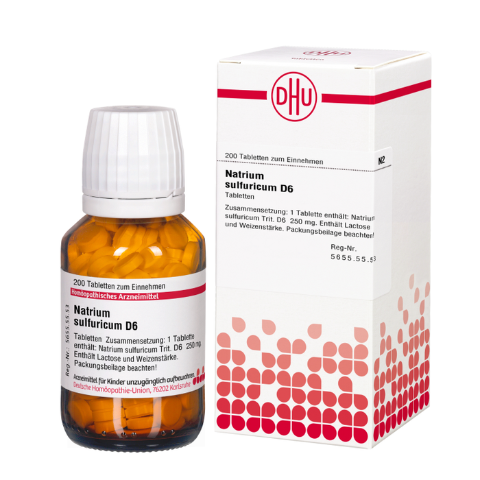 DHU Natrium sulfuricum D6 Tabletten, 200 St. Tabletten