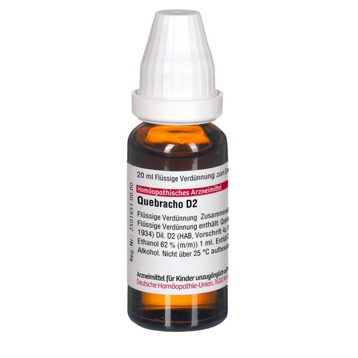 Quebracho D2 DHU Dilution, 20 ml Lösung