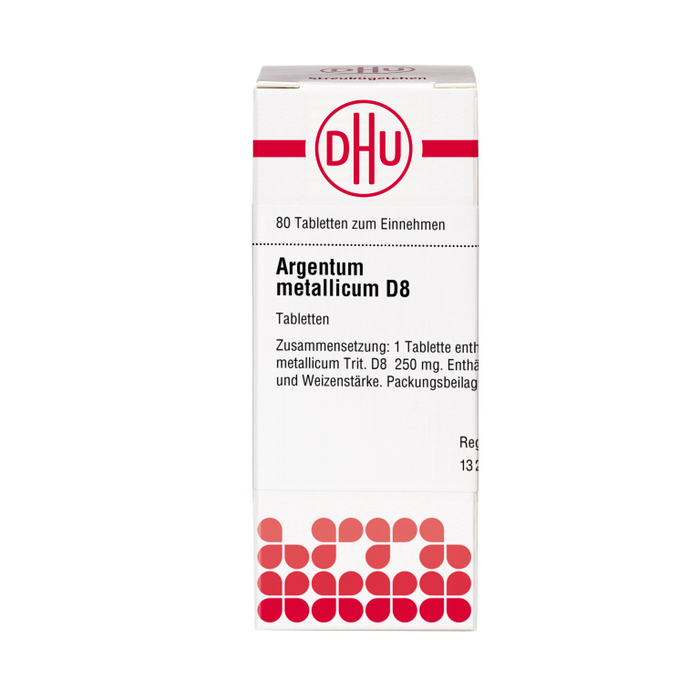 DHU Argentum metallicum D8 Tabletten, 80 St. Tabletten