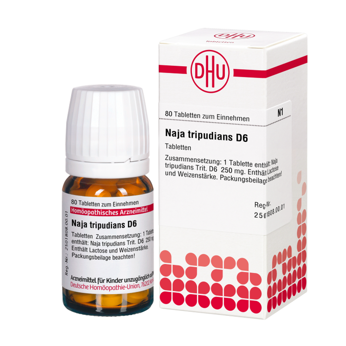 DHU Naja tripudians D6 Tabletten, 80 St. Tabletten