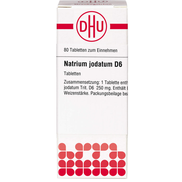 DHU Natrium jodatum D6 Tabletten, 80 St. Tabletten