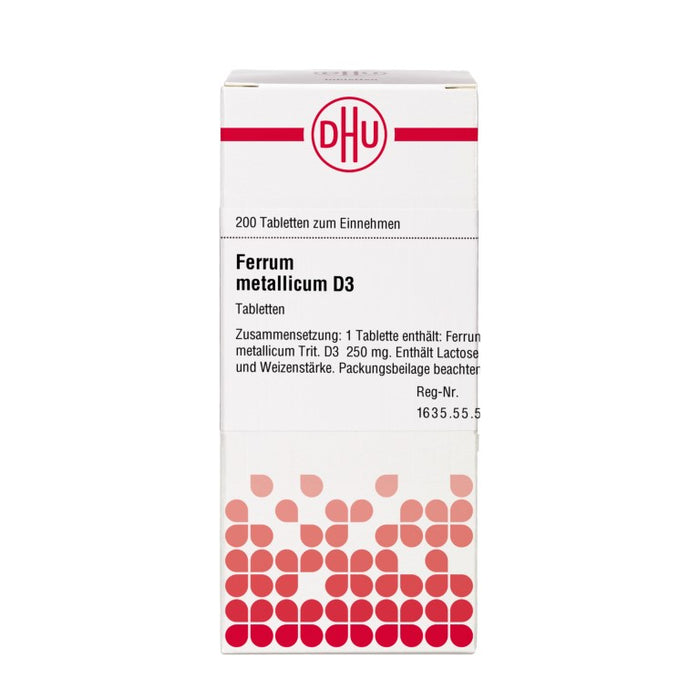 DHU Ferrum metallicum D3 Tabletten, 200 St. Tabletten