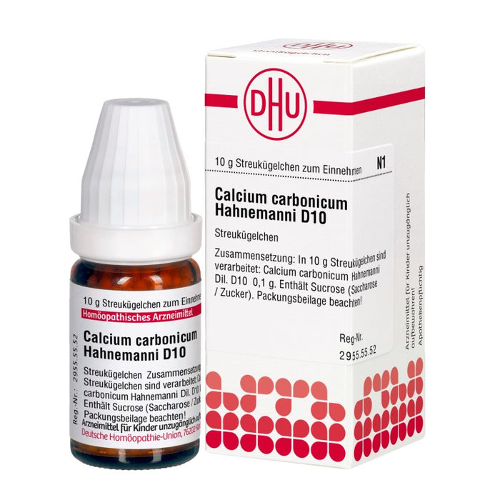 DHU Calcium carbonicum Hahnemanni D10 Streukügelchen, 10 g Globules