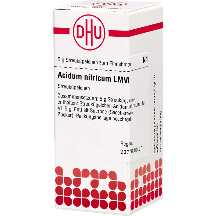 Acidum nitricum LM VI DHU Globuli, 5 g Globuli