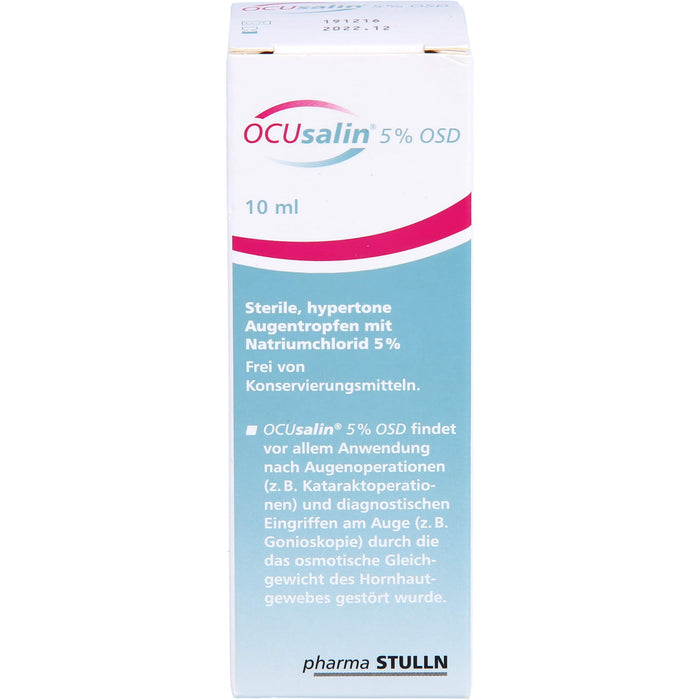 OCUsalin 5% OSD, 1X10 ml ATR