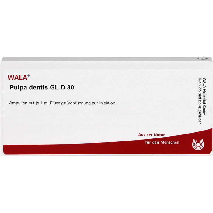 WALA Pulpa Dentis Gl D30 Ampullen, 10 pcs. Ampoules