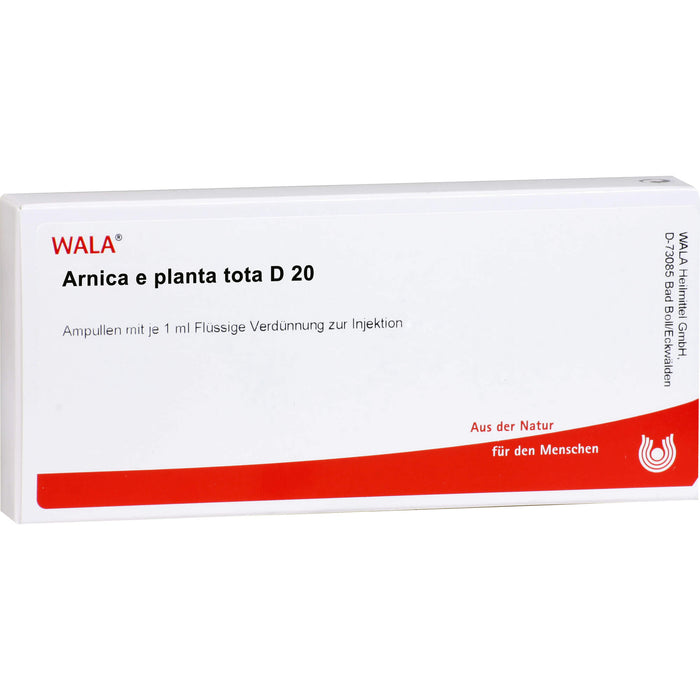 WALA Arnica e planta tota D20 flüssige Verdünnung, 10 pc Ampoules