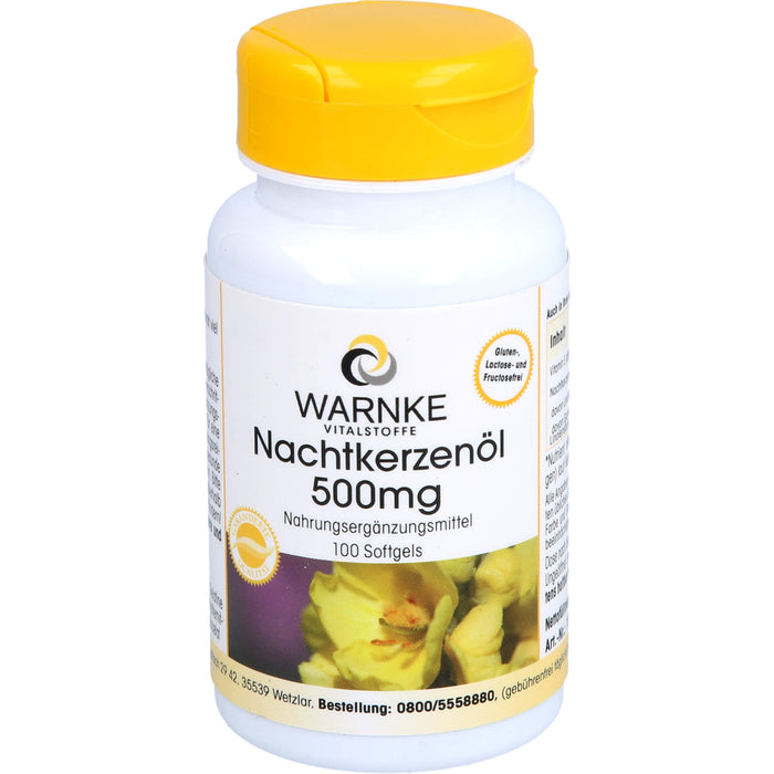 WARNKE Nachtkerzenöl 500 mg Kapseln, 100 pcs. Capsules