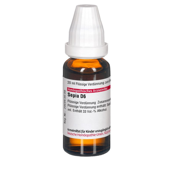 DHU Sepia D6 Dilution, 20 ml Lösung