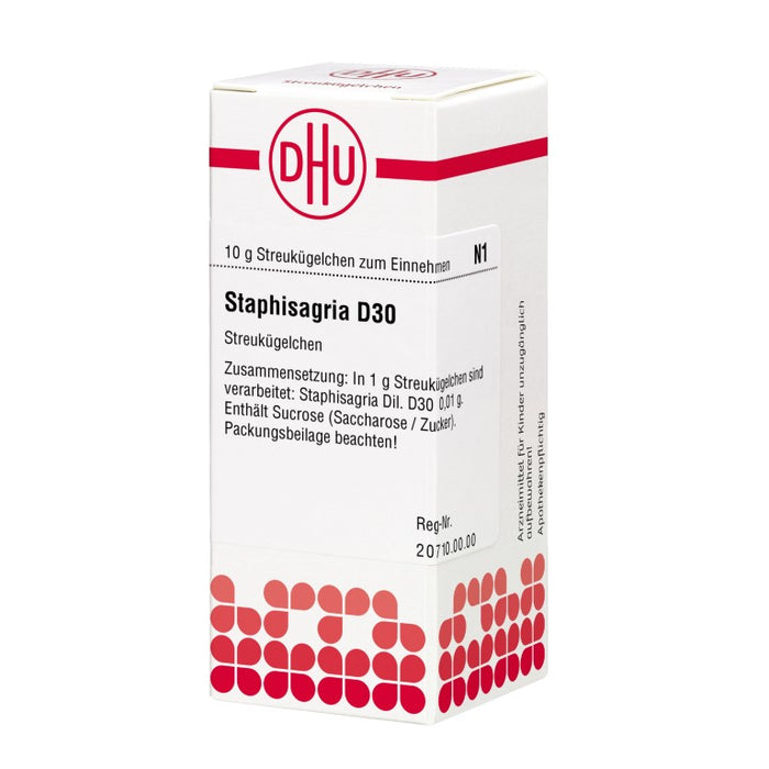 DHU Staphisagria D30 Streukügelchen, 10 g Globules