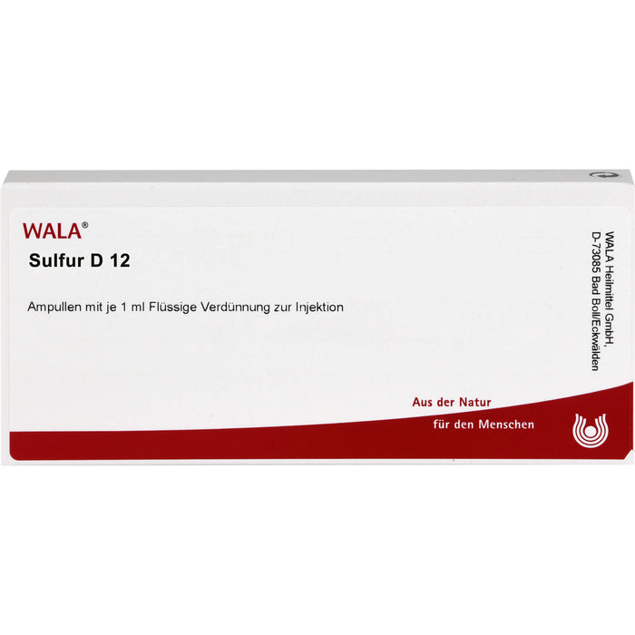 Sulfur D12 Wala Ampullen, 10X1 ml AMP