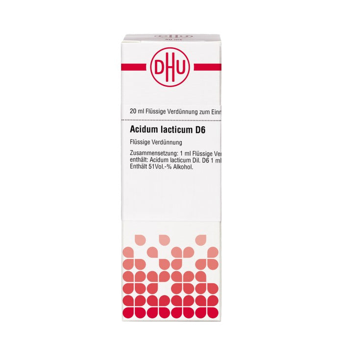 DHU Acidum lacticum D6 Dilution, 20 ml Lösung