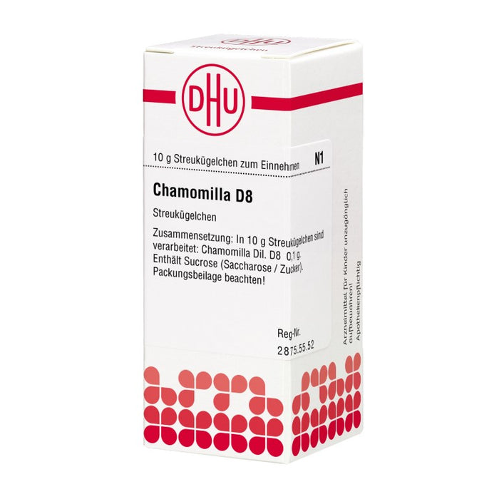 DHU Chamomilla D8 Streukügelchen, 10 g Globules