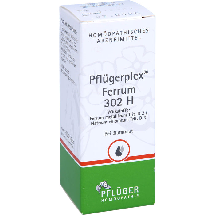 Pflügerplex Ferrum 302 H Tabletten bei Blutarmut, 100 St. Tabletten