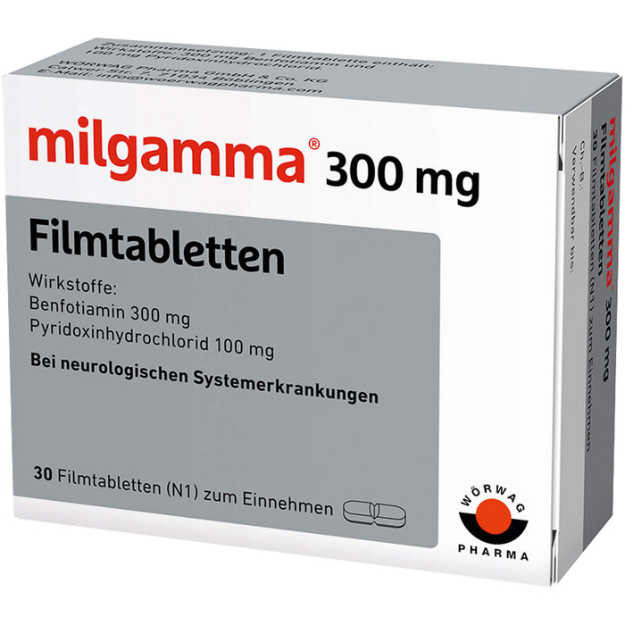 milgamma 300 mg Filmtabletten bei neurologischen Systemerkrankungen, 30 pcs. Tablets