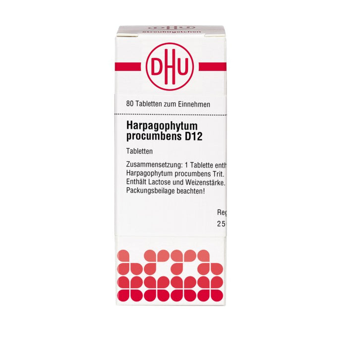 DHU Harpagophytum procumbens D12 Tabletten, 80 St. Tabletten