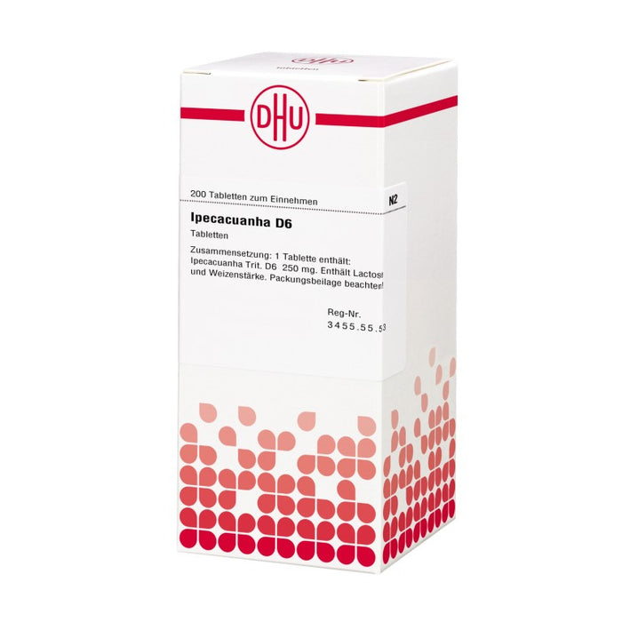 DHU Ipecacuanha D6 Tabletten, 200 St. Tabletten