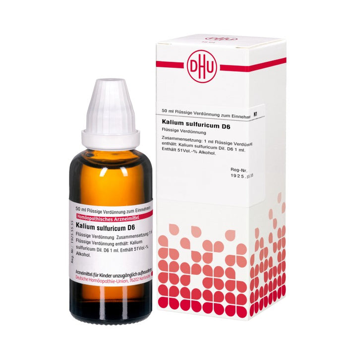 DHU Kalium sulfuricum D6 Dilution, 50 ml Lösung